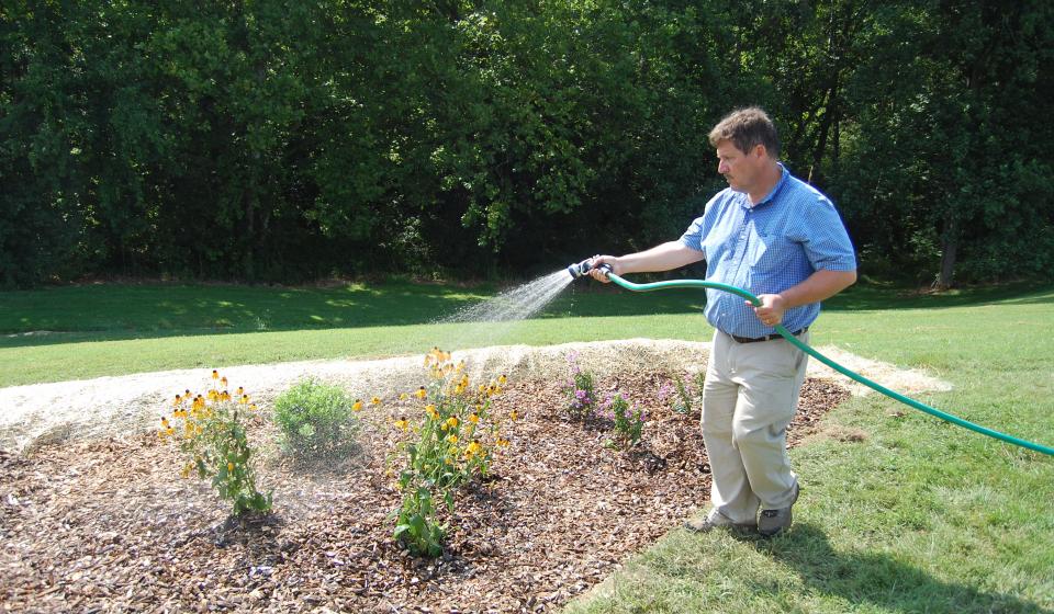 Rain Garden at Whitley County Extension Office